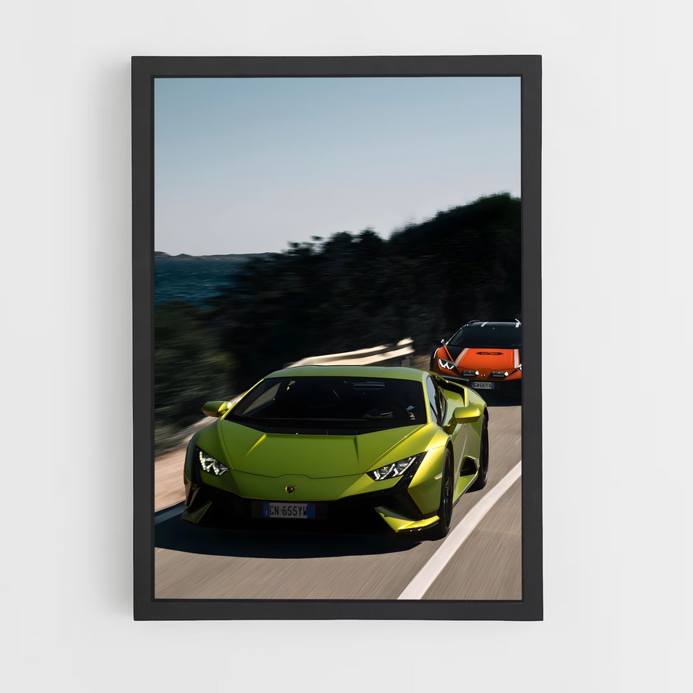 Poster Route des Titans – affiche Lamborghini (vue 2)